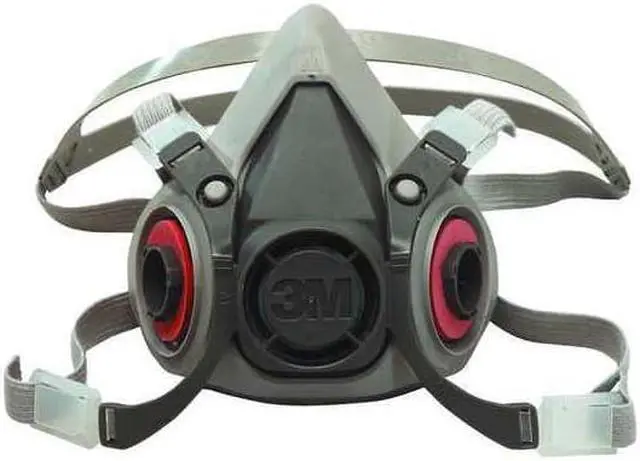 Alt view image 6 of 7 - 3M 6100 Half Facepiece Reusable Respirator, 6000 Series, Thermoplastic