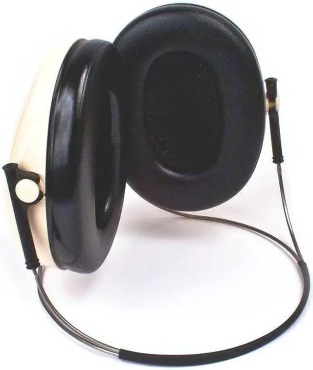 Alt view image 3 of 8 - 3M 08062 Ear Muff,21dB,Behind-the-Head,Bk/Beige