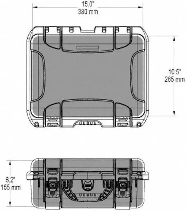 Alt view image 8 of 8 - Nanuk 920 Carrying Case for Camera, Temperature Probe Kit - Orange