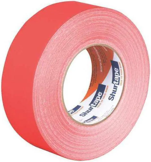 Alt view image 8 of 10 - Shurtape PC 619 Specialty Grade, Fluorescent Cloth Duct Tape, 48mm x 55m, Fluorescent Orange, 1 Roll 101639