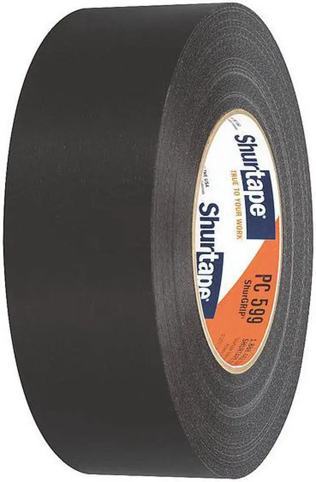 Alt view image 8 of 10 - Duct Tape,55m L,Adhesion 131 oz/in,Black SHURTAPE PC 599