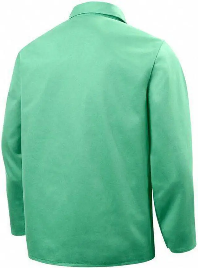 Alt view image 3 of 5 - STEINER 1038-3X Welding Jacket,3XL,30",Green