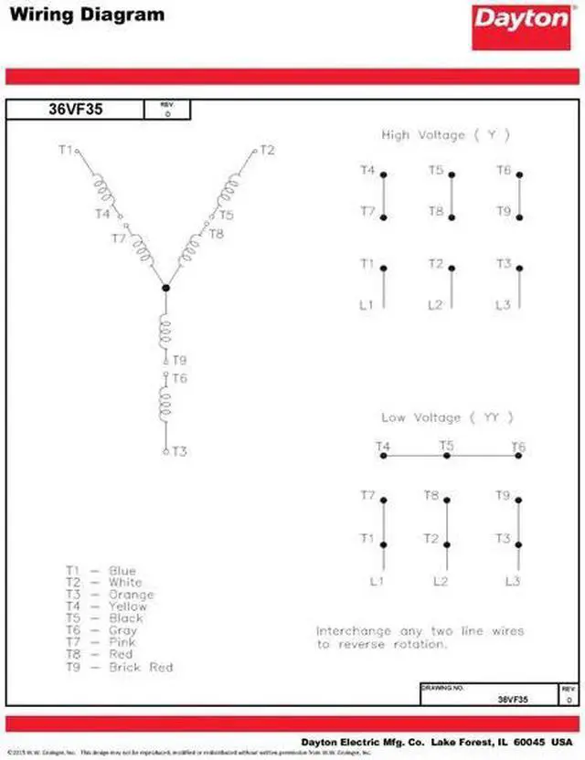 Alt view image 5 of 6 - DAYTON 36VF35 GP Motor,ODP,2 HP,1165 rpm,1-1/8in. dia.