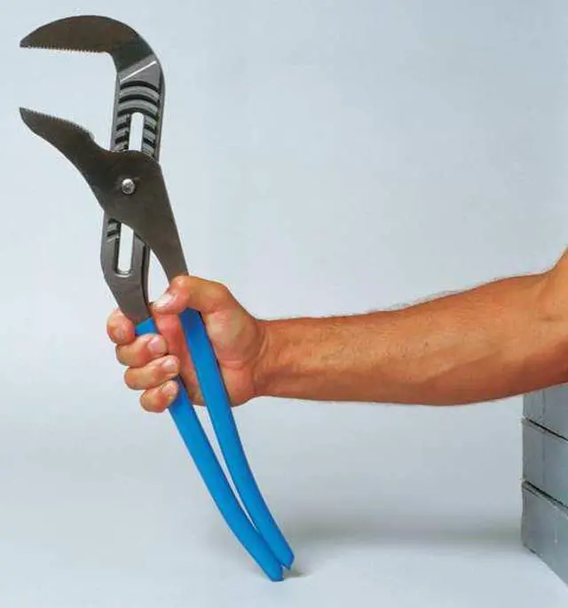 Alt view image 5 of 8 - CHANNELLOCK 480 20 1/4 in Bigazz Straight Jaw Tongue and Groove Plier, Serrated
