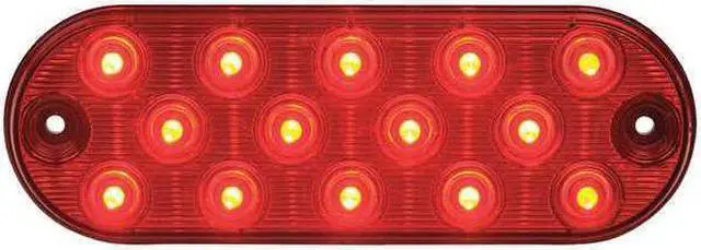 Alt view image 3 of 6 - MAXXIMA M63350R Stop/Turn/Tail Light,Oval,Red,6-1/2" L
