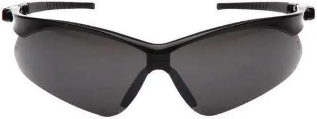 Alt view image 2 of 3 - CONDOR 52YP40 Safety Glasses, Wraparound Smoke Mirror Polycarbonate Lens,