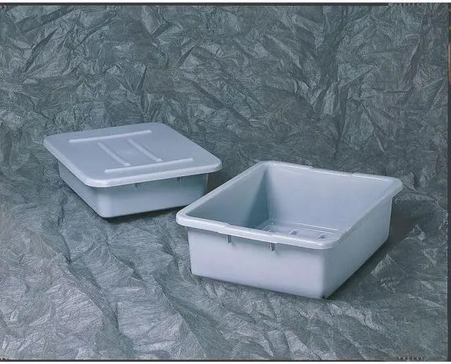 Alt view image 4 of 4 - RUBBERMAID COMMERCIAL FG364800GRAY Bus/Utility Box Lid, Gray, Plastic