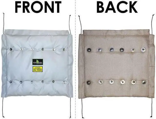 Alt view image 2 of 2 - UNITHERM IW1818 4" x 18" L Fiberglass Insulated Pipe Jacket 3" Wall