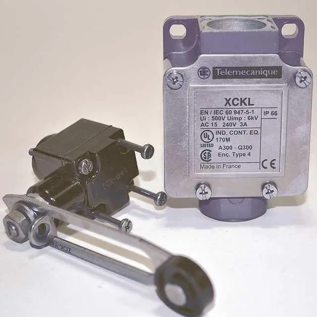 Alt view image 2 of 2 - TELEMECANIQUE XCKL141H7 Limit Switch, Var Length Roller Lever, 10A