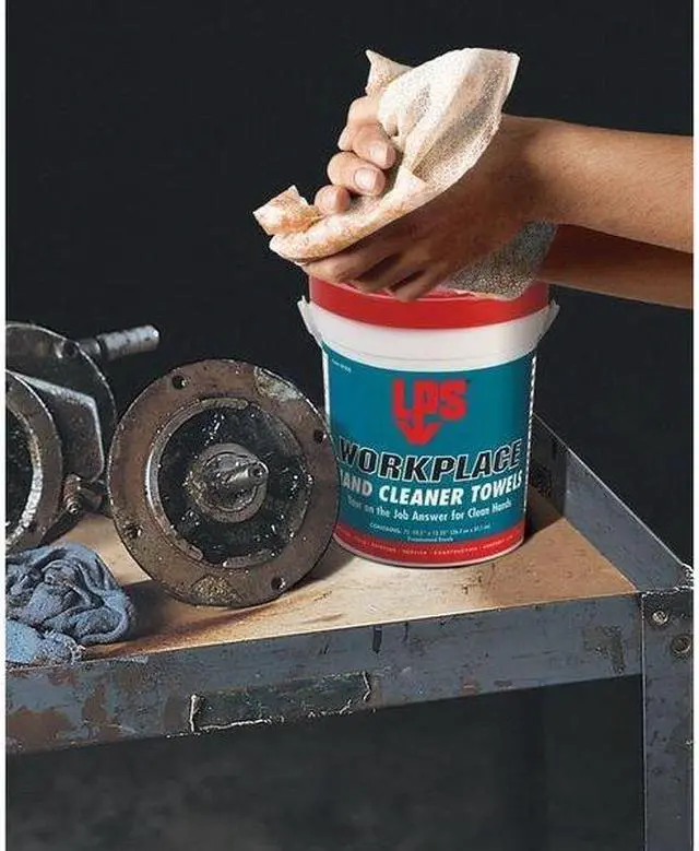 Alt view image 6 of 12 - LPS 09200 Hand Cleaning Towels, Bucket, Orange