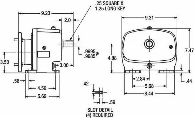 Alt view image 3 of 3 - DAYTON 4Z616 Speed Reducer,C-Face,56C,31:1