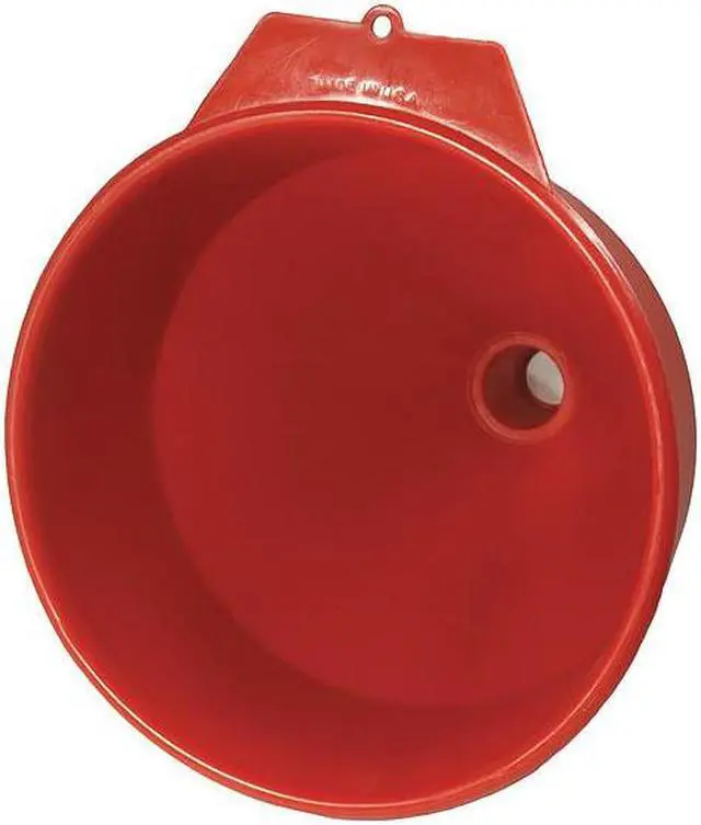 Alt view image 4 of 7 - Polyethylene,6 qt.,10-1/2",1-5/16",Red FUNNEL KING 32006