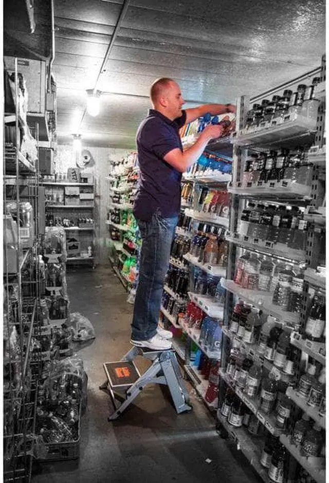 Alt view image 9 of 20 - 2 Steps, Aluminum Step Stool, 300 lb. Load Capacity, Gray LITTLE GIANT 10210BA