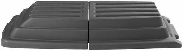 Alt view image 6 of 6 - RUBBERMAID FG102800BLA Tilt Truck Lid,Black,Fits 20-1/4 cu. ft.