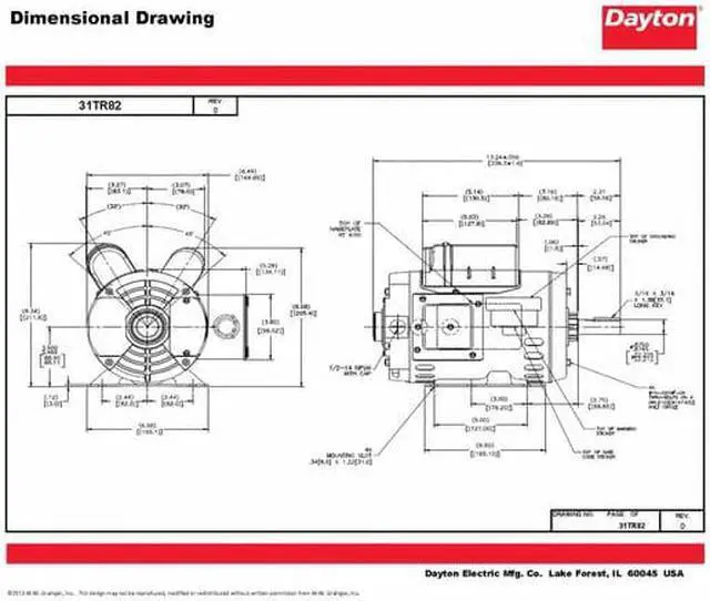 Alt view image 7 of 8 - DAYTON 119172.00 Capacitor-Start/Run General Purpose Motor, 1 1/2 hp HP,