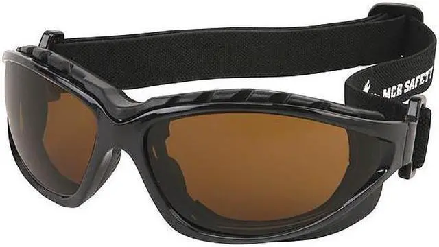 Alt view image 2 of 2 - MCR SAFETY RP31BPF RP3, Safety Glasses Anti-Fog, Brown Lens, Black Frame,