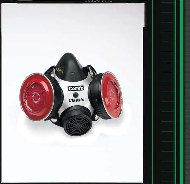 Alt view image 3 of 4 - Msa Half Mask Respirator,Silicone,Black  808073