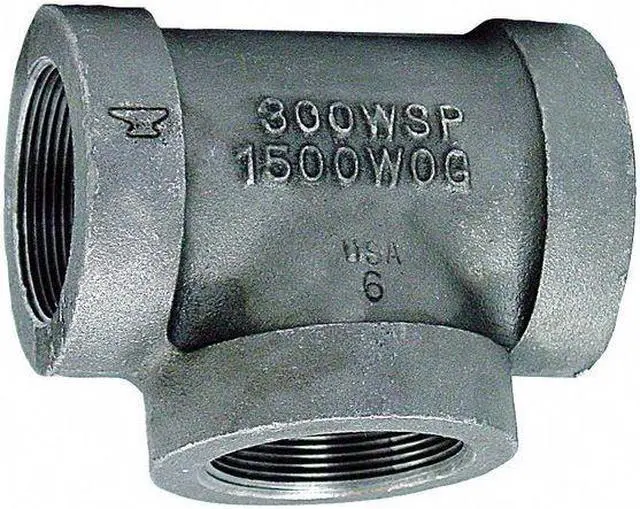 Alt view image 4 of 4 - ANVIL 0310520002 Malleable Iron Reducing Tee Class 300