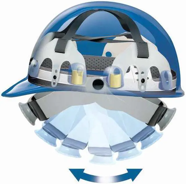 Alt view image 4 of 6 - Hard Hat, FrtBrim, NonSlotted, 8Rtcht, White