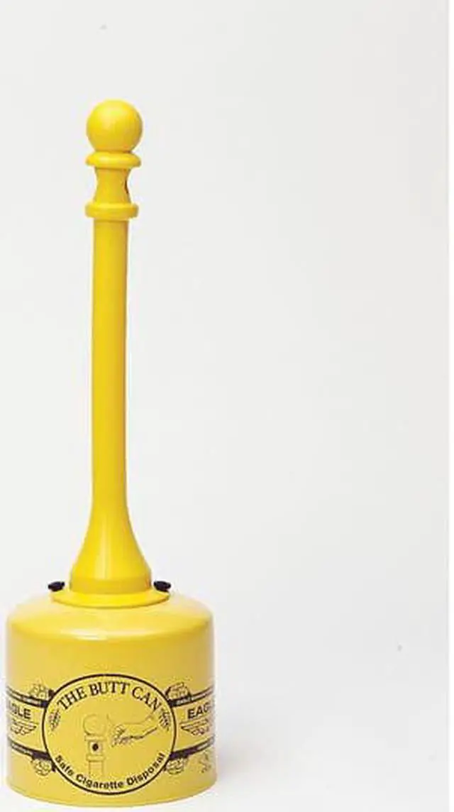Alt view image 6 of 6 - EAGLE 1205 Cigarette Receptacle,5 gal.,Yellow