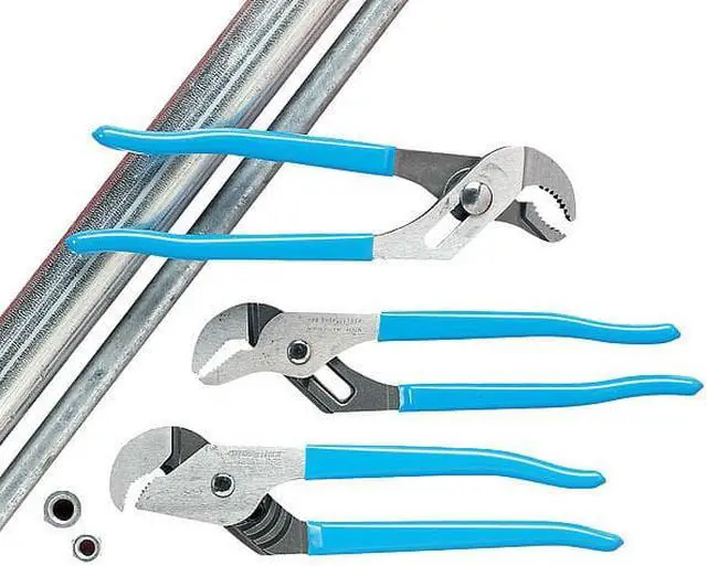 Alt view image 3 of 8 - CHANNELLOCK 480 20 1/4 in Bigazz Straight Jaw Tongue and Groove Plier, Serrated