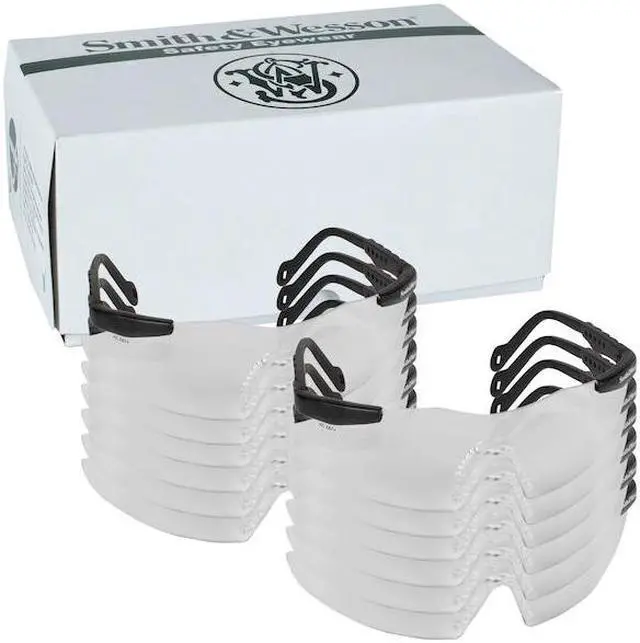 Alt view image 5 of 6 - SMITH & WESSON 19794 Safety Glasses, Wraparound Clear Polycarbonate Lens,