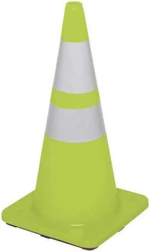 Alt view image 3 of 3 - ZORO SELECT 6FHA8 Traffic Cone,36 In.Fluorescent Lime