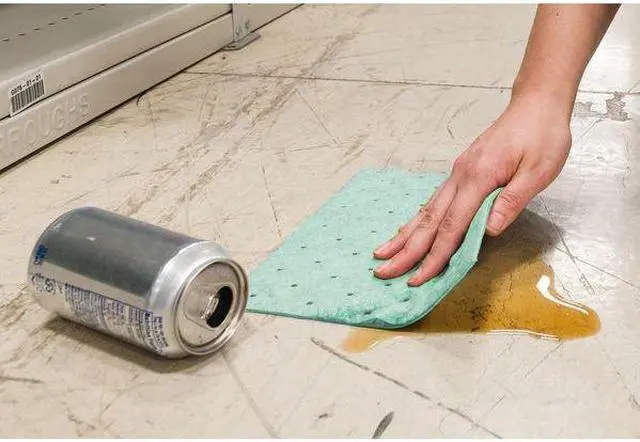 Alt view image 2 of 5 - BRADY SRPH100 Sorbent Pad, Harsh Chemicals, 5 gal Vol Absorbed per Pkg, 7 1/2