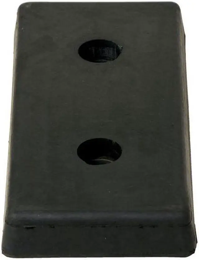 Alt view image 3 of 5 - VESTIL B-818 Dock Bumper,8 in. D,Rubber,Rectangular