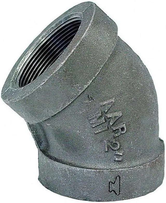 Alt view image 4 of 4 - ANVIL 0310511605 2" Malleable Iron 45 Degree Elbow