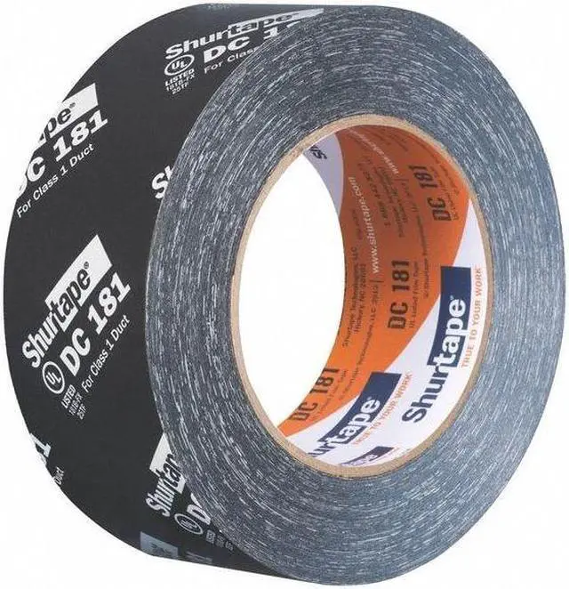 Alt view image 5 of 6 - SHURTAPE 205330 Duct Tape, Black, 120-1/4 yd L, 1-7/8 in W
