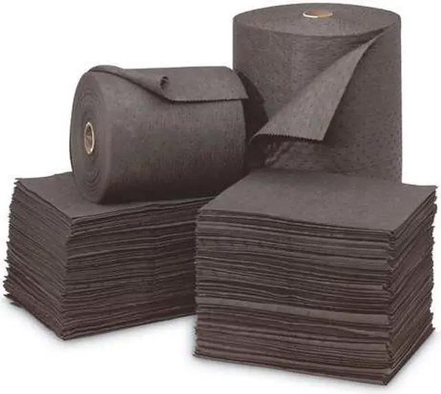 Alt view image 2 of 4 - BRADY UXT15P Sorbent Roll, 18 gal, 15 in x 150 ft, Universal, Gray,