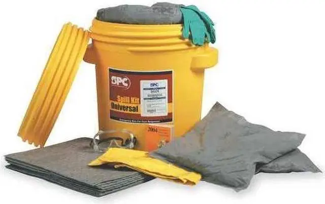 Alt view image 7 of 7 - BRADY SPC ABSORBENTS SKO-20 Spill Kit, Oil-Based Liquids, Yellow