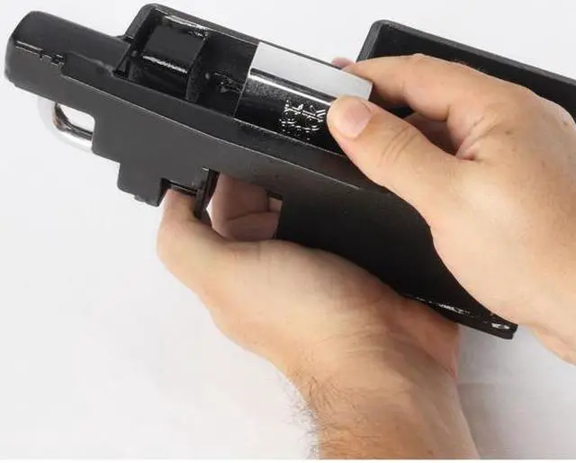 Alt view image 5 of 8 - RANGER LOCK RGRU-0L Padlock Guard,Hardened Steel,Blk,10"L