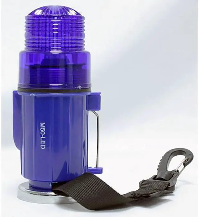 Alt view image 3 of 4 - RAILHEAD GEAR M50B-LED Warning Strobe,Blue,LED