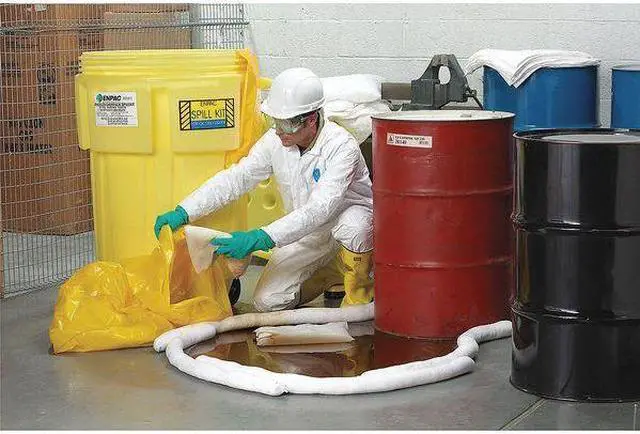 Alt view image 4 of 4 - ENPAC 1360-YE Spill Kit, 41 gal Volume Absorbed per Kit, 65 gal Capacity, Drum,