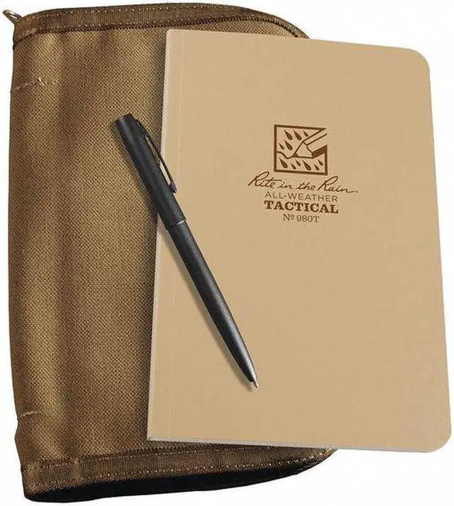 Alt view image 5 of 5 - Rite in the Rain 980T-KIT Tan Cordura 4.63" x 7.25" All Weather Field Kit