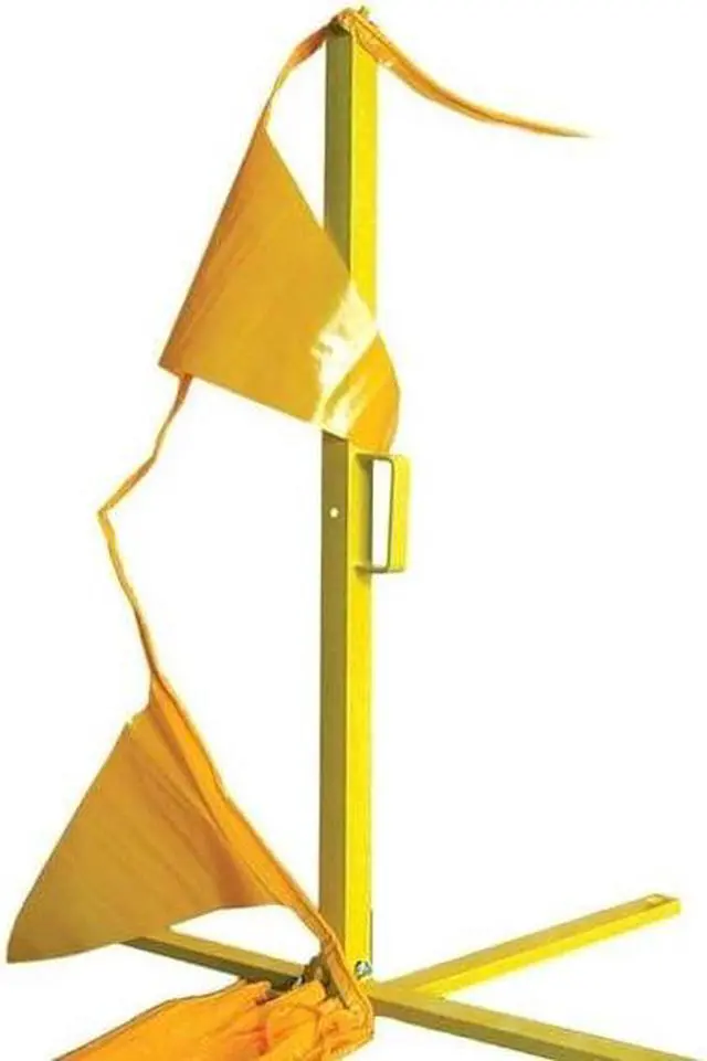Alt view image 3 of 6 - GUARDIAN 15225 Single Stanchion,39 In. H,Steel