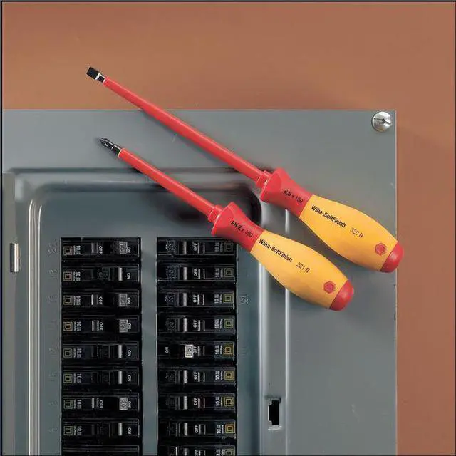 Alt view image 8 of 11 - WIHA TOOLS 32090 Insulated Screwdriver Set,Slotted/Phillips,4 pcs