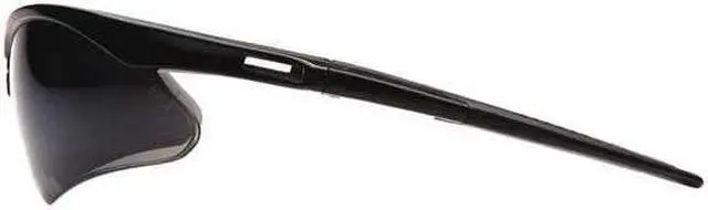 Alt view image 3 of 3 - CONDOR 52YP40 Safety Glasses, Wraparound Smoke Mirror Polycarbonate Lens,