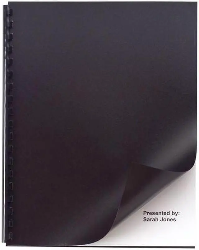 Alt view image 6 of 7 - GBC 2514493P Presentation Covers,Blk,11 x 8-1/2,PK50