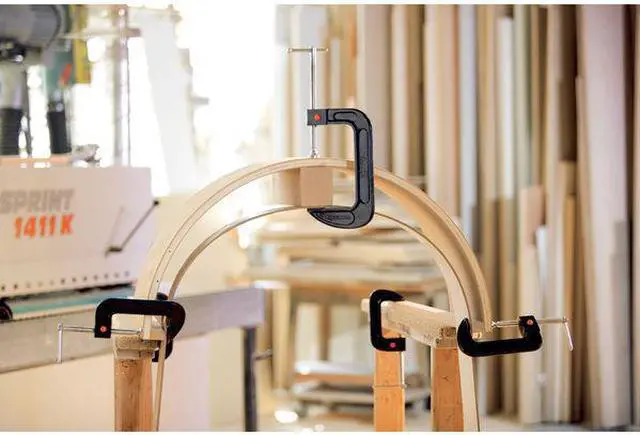 Alt view image 3 of 4 - Bessey Quick Release C-Clamp,4-3/8",Iron,1200lb  QRCC4