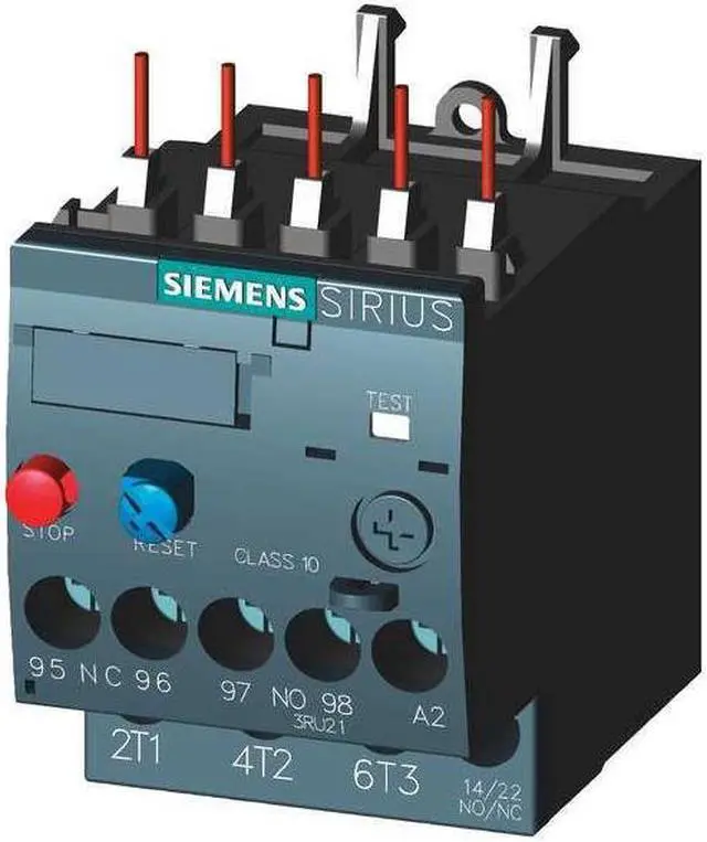 Alt view image 4 of 4 - SIEMENS 3RU21264NB0 Overload Relay, 1NC/1NO, 23 A Min current, 28 A Max