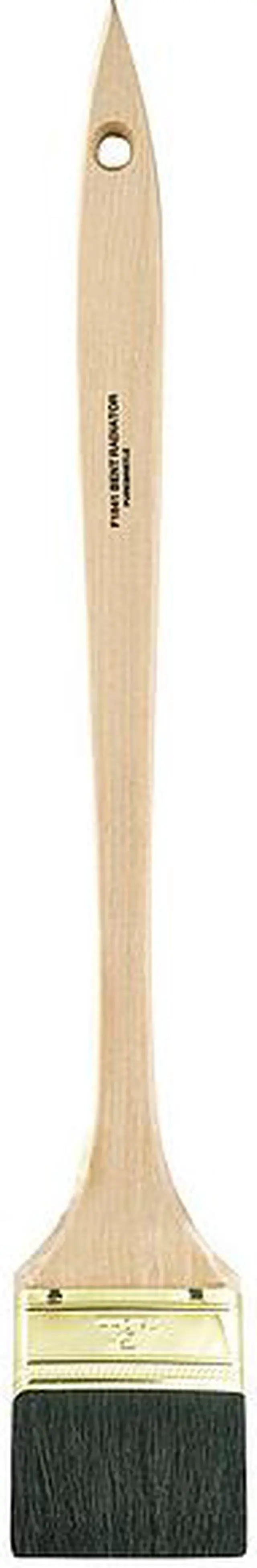 Alt view image 2 of 3 - WOOSTER F1841 3" Bent Radiator Paint Brush, China Hair Bristle, Wood Handle