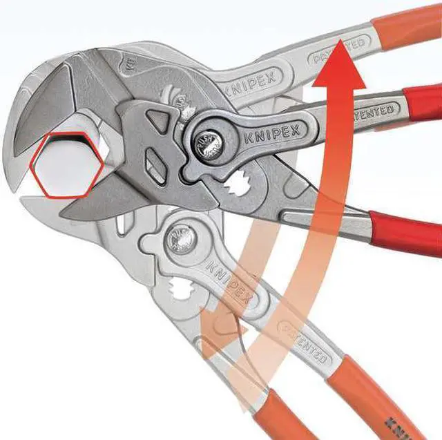 Alt view image 7 of 9 - KNIPEX 86 03 250 SBA 10 in Knipex Cobra Straight Jaw Plier Wrench Smooth,