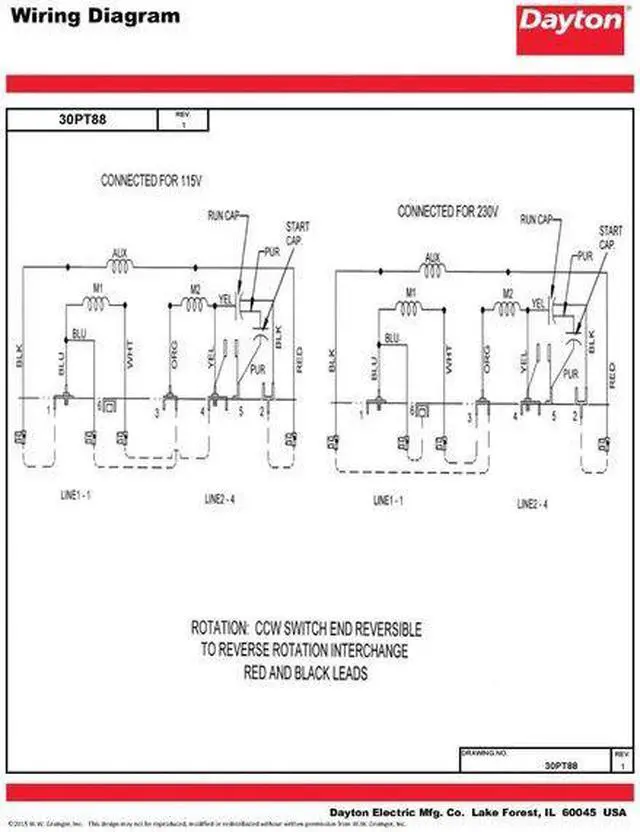 Alt view image 5 of 5 - DAYTON 30PT88 MTR,CS/CR,ODP,1-1/2 HP,3450,56,EFF 81.5