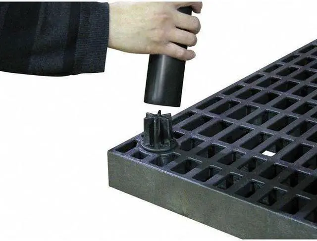 Alt view image 7 of 7 - STRUCTURAL PLASTICS S3624B Freestanding Plastic Shelving, Open Style, 24 in D,