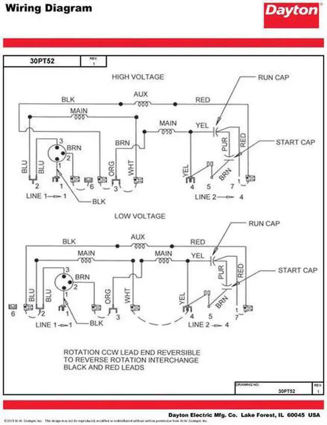 Alt view image 6 of 7 - DAYTON 30PT52 MTR,CS/CR,ODP,1/3 HP,3450,48Z,EFF 70.5