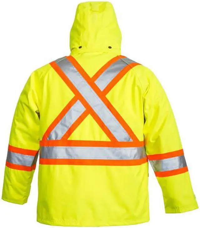 Alt view image 2 of 3 - VIKING 6400JG-L 3-in-1 Tri-Zone Rain Jacket, 300 Denier Polyester/PVC, Class 3