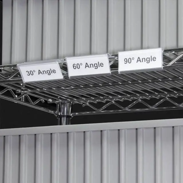 Alt view image 8 of 8 - AKRO-MILS 29306 Label Holdr,Clear,for Wire Shelving,PK25